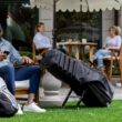 Sun Mountain ClubGlider Meridian Golf Travel Bag - 4-Wheel Rolling System, Extendable & Retractable Legs for Easy Transport, Effortless Travel & Maneuverability
