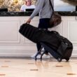 Sun Mountain ClubGlider Meridian Golf Travel Bag - 4-Wheel Rolling System, Extendable & Retractable Legs for Easy Transport, Effortless Travel & Maneuverability