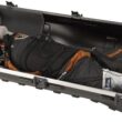 SKB Staff ATA Hard Shell Plastic Golf Travel Case for Cart Bags with Wheels - Heavy-Duty Rolling Club and Driver Carrier for Airline Transport, Impact-Resistant with TSA Locking Latches