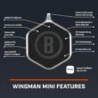 Bushnell Golf Wingman Mini Bluetooth Speaker with GPS Black