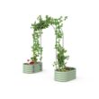 Vego Garden VAT 18-in W x 90-in H Painted Finish Steel Garden Trellis For Climbing Plants For Cucumbers For Roses For Tomatoes