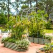 Vego Garden VAT 18-in W x 90-in H Painted Finish Steel Garden Trellis For Climbing Plants For Cucumbers For Roses For Tomatoes