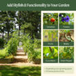 Vego Garden VAT 18-in W x 90-in H Painted Finish Steel Garden Trellis For Climbing Plants For Cucumbers For Roses For Tomatoes