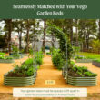 Vego Garden VAT 18-in W x 90-in H Painted Finish Steel Garden Trellis For Climbing Plants For Cucumbers For Roses For Tomatoes