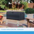 Suncast Outdoor Storage Box - 73 Gallon Cyberspace Resin Wicker Deck Box with Lockable Lid, Outdoor Storage Bin for Patio Cushions, Shoes, Pool & Garden Gear, Made in USA
