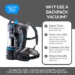 Prolux Residential Bagless Backpack Vacuum Cleaner with HEPA Filter