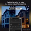 Philips Hue Lily Outdoor 8 -Watt Black Low voltage Plug-in Smart Compatible LED Spot light kit