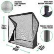 GoSports ELITE Golf Practice Hitting Net - 7.5 ft x 7.5 ft