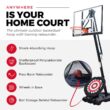 IE Sports Portable Basketball Hoop with Adjustable Height with 50 Inch Backboard and Rebounder