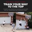 IE Sports Portable Basketball Hoop with Adjustable Height with 50 Inch Backboard and Rebounder
