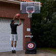 IE Sports Portable Basketball Hoop with Adjustable Height with 50 Inch Backboard and Rebounder