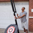 IE Sports Portable Basketball Hoop with Adjustable Height with 50 Inch Backboard and Rebounder