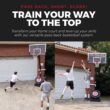 IE Sports Portable Basketball Hoop with Adjustable Height with 44 Inch Backboard and Rebounder