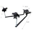 Tatayosi 12000lb Weight Distribution Hitch with Height Adjustable Forged Shank