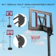 Lycvki Outdoor Portable 23.6-in Basketball System