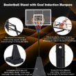 LOVMOR Portable Basketball Hoop 810ft 44 Backboard Rebound System Indoor Outdoor