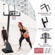 Flynama Indoor/Outdoor Portable 44-in Basketball System