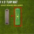 Divot Board Golf Swing Path Mat with Premium Golf Turf