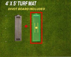 Divot Board Golf Swing Path Mat with Premium Golf Turf