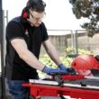 RUBI 10 -Amp 7-in -Blade Tabletop Sliding Table Tile Saw with Stand