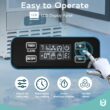 Euhomy 15 in 66lbs/24H Bulit-in/Freestanding Nugget Ice Maker in silver with Ice Full Alert and Auto-Cleaning