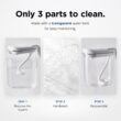 Carepod Mini 21P Ultrasonic Cool Mist Humidifier Whisper-Quiet Filter-Free Easy Clean - Only 3 Washable Parts to Clean, Auto Shut-off, 0.74gal 2.8l Tank, Nursery, Baby, Kids Bedrooms
