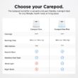 Carepod One Plus Stainless Steel Humidifier for Large Room with Mood Light, Quiet & Safe for Baby, Only 3 Washable Parts, Easy to Clean Ultrasonic Cool Mist Humidifiers for Bedroom for 30Hrs (1Gal/4L)