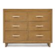 babyGap Skye 6 Drawer Dresser with Interlocking Drawers by Delta Children - Greenguard Gold Certified, Acorn