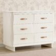 babyGap Skye 6 Drawer Dresser with Interlocking Drawers by Delta Children - Greenguard Gold Certified, Antique White