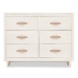 babyGap Skye 6 Drawer Dresser with Interlocking Drawers by Delta Children - Greenguard Gold Certified, Antique White