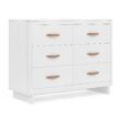 babyGap Skye 6 Drawer Dresser with Interlocking Drawers by Delta Children - Greenguard Gold Certified, Bianca White