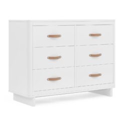 babyGap Skye 6 Drawer Dresser with Interlocking Drawers by Delta Children - Greenguard Gold Certified, Bianca White