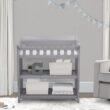 Delta Children Eclipse Changing Table with Changing Pad, Grey
