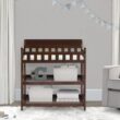 Delta Children Eclipse Changing Table with Changing Pad, Black Cherry