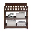 Delta Children Eclipse Changing Table with Changing Pad, Black Cherry