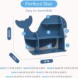 Delta Children Whale Bookcase - Greenguard Gold Certified, Blue