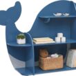Delta Children Whale Bookcase - Greenguard Gold Certified, Blue