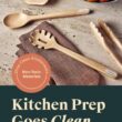 Caraway Wooden Utensil Set - 5 Piece Cooking Utensil Set - Spoon, Server, Scraper, Spatula, & Tongs - Made From FSC-Certified Birch Wood - No Microplastics
