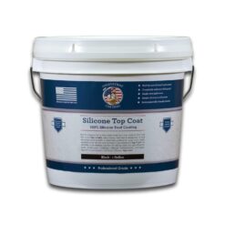 100% Silicone Roof Coating for RVs, Campers & Flat Roofs - Waterproof Seal for Leaks, Cracks & Seams - Ponding Water Resistant - 1 Gallon Black