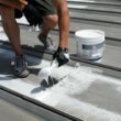 Countryman Coatings Heavy-Duty 100% Silicone Roof Patch and Repair Paste – High-Solids, Non-Sag Formula for Seams, Penetrations and Transitions – RV, EPDM, Metal and Flat Roofs – 1 Gallon – White