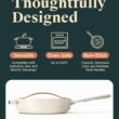 Caraway Nonstick Ceramic Sauté Pan with Lid (4.5 qt, 11.8