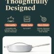 Caraway Nonstick Ceramic Sauté Pan with Lid (4.5 qt, 11.8