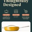 Caraway Nonstick Ceramic Sauté Pan with Lid (4.5 qt, 11.8