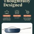 Caraway Nonstick Ceramic Sauté Pan with Lid (4.5 qt, 11.8