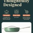 Caraway Nonstick Ceramic Sauté Pan with Lid (4.5 qt, 11.8