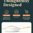 Caraway Nonstick Ceramic Sauté Pan with Lid (4.5 qt, 11.8