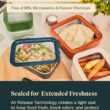 Caraway 13pc Glass Food Storage Container Set - Easy to Store, Non Toxic Lunch Box - with Glass Lids - Includes Storage Organizer - Cream