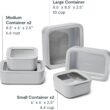 Caraway 13pc Glass Food Storage Container Set - Easy to Store, Non Toxic Lunch Box - with Glass Lids - Includes Storage Organizer - Gray