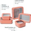 Caraway 13pc Glass Food Storage Container Set - Easy to Store, Non Toxic Lunch Box - with Glass Lids - Includes Storage Organizer - Perracotta