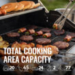 Royal Gourmet Cabinet Style Silver 4 -Burner Liquid Propane Gas Grill 1 -Side Burner